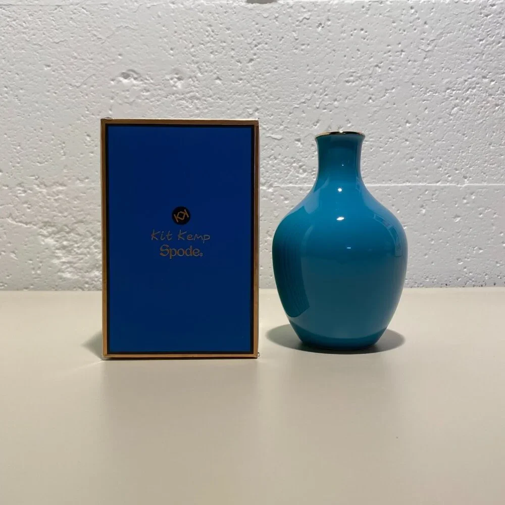 Spode Kit Kemp Calypso 6" Posy Vase - Picture 3 of 6